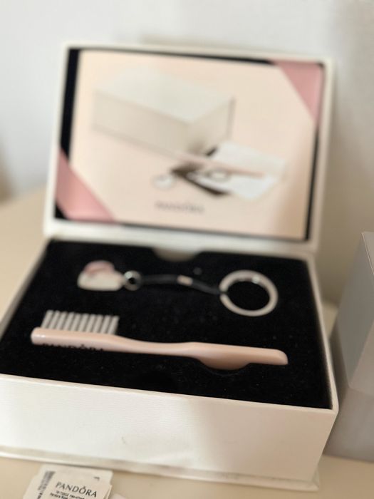 Набор пандора. Браслет pandora розовое золото 14к , шармы пандора