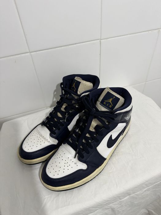Nike Air Jordan 1 Mid Navy/White – Originais
