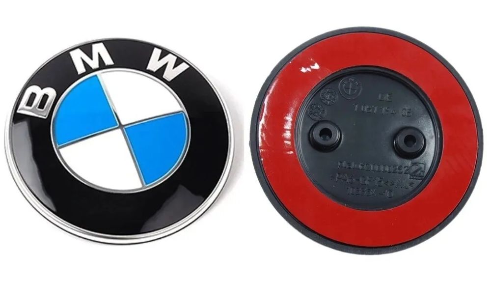 Emblemat LOGO BMW 82mm E81 F10 E63 E64 F11 E87 F07 (2 piny)