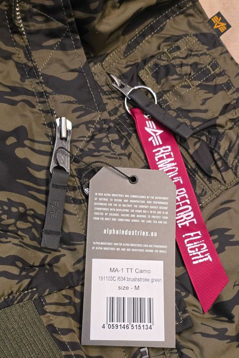 Alpha Industries kurtka moro MA-1 TT Camo bomberka r. M wiosna lato