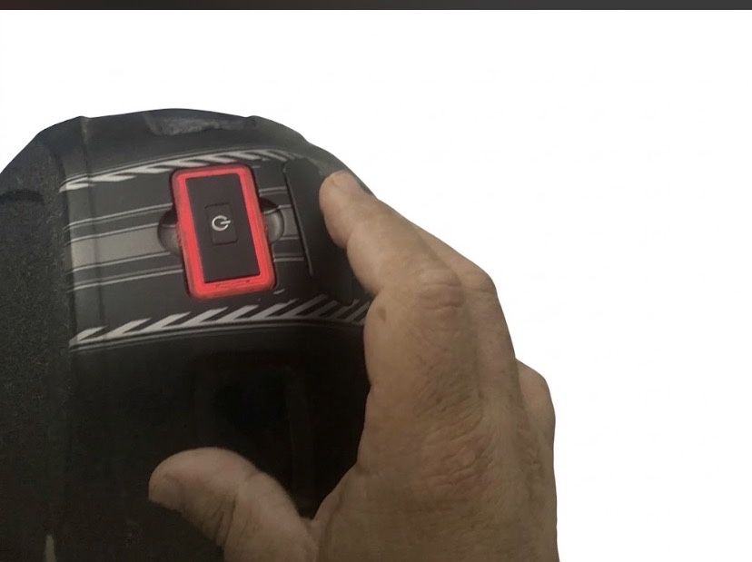 Capacete btt com luz