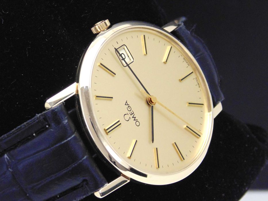 Złota Omega Geneve Cal.1030 pr.0,375 9ct rok prod.1978