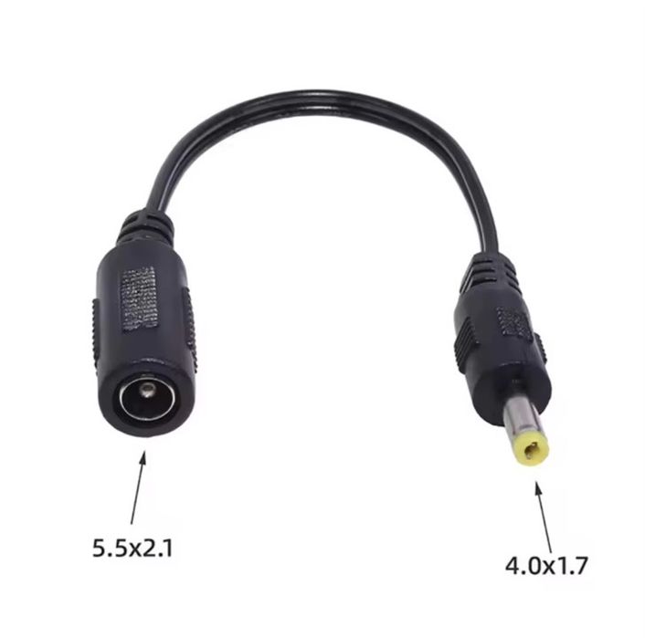Набір перехідників DC гніздо (мати) 5.5x2.1mm на штекери (тато)