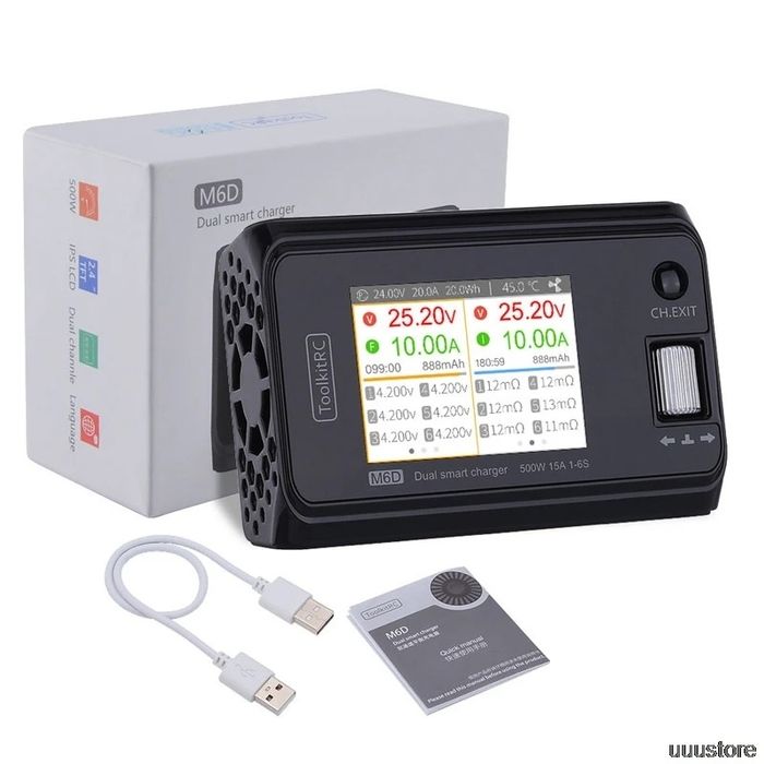 Блок.Зарядное устройство ToolkitRC M7 200W 10A .M6D.M8P Блок питания.