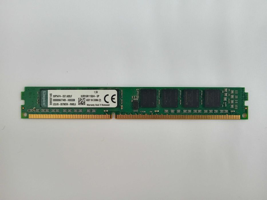 Оперативна пам'ять Kingston 4 GB DDR3 1600 MHz (KVR16N11S8/4) б/в