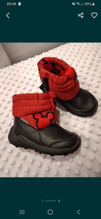 Śniegowce adidas buty zimowe 21 (spody 15 cm) Jak Nowe!