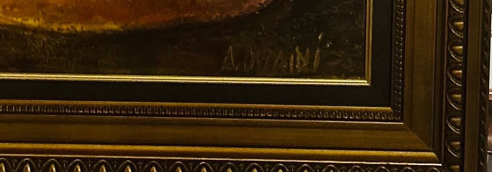 Obra a Óleo sobre Tela Floral - Assinado A. Quini