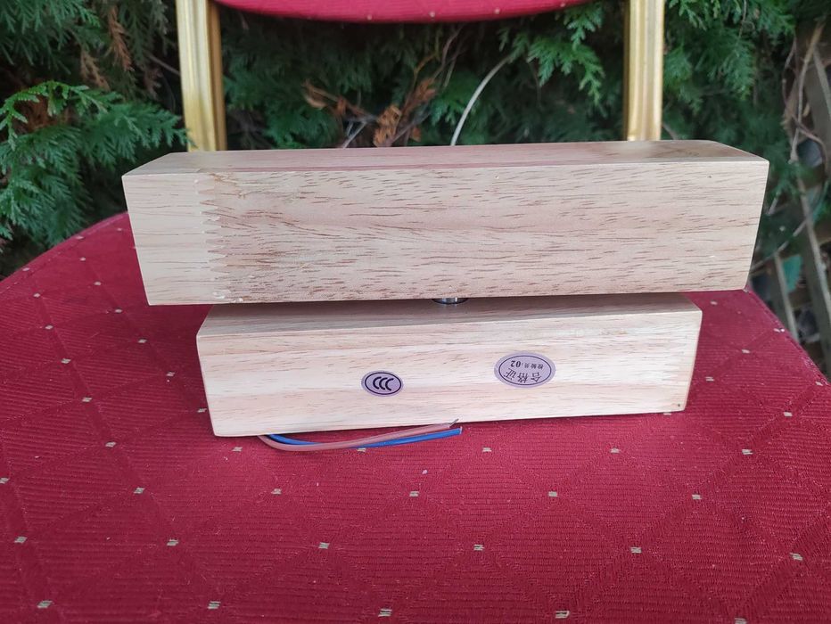 Kinkiet Lampa LED nad Lustro Obraz Lampka ścienna na ścianę drewniana