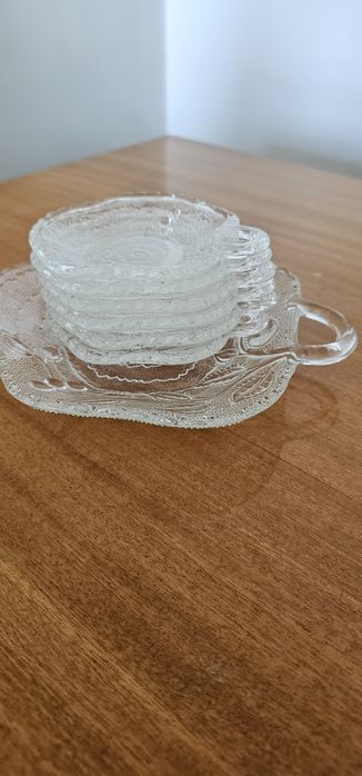 Zestaw deserowy 7 części.