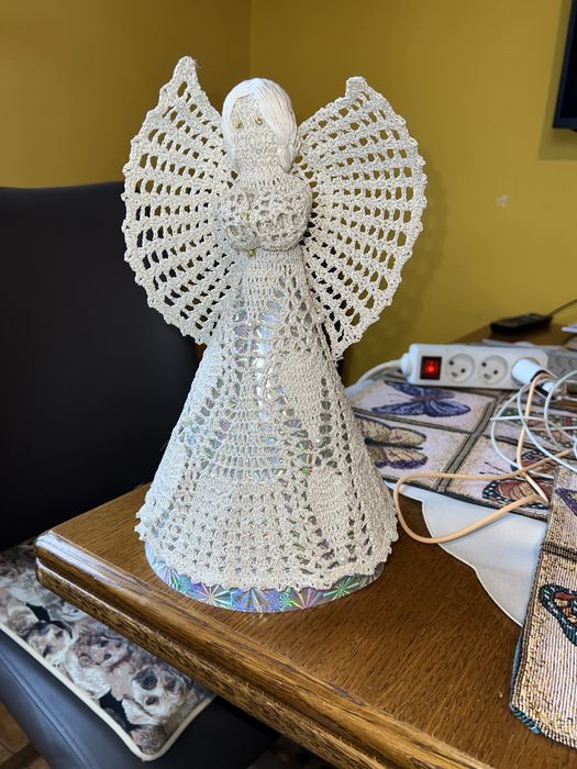 Anioł aniołek hand made robiony na szdełku