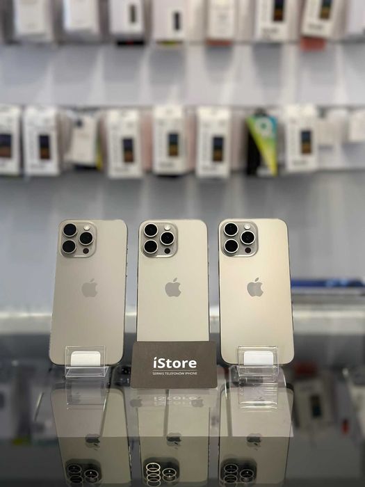 NOWY iPhone 16 PRO MAX 256 GB • Natural Titanium • 100% bat •GWARANCJA
