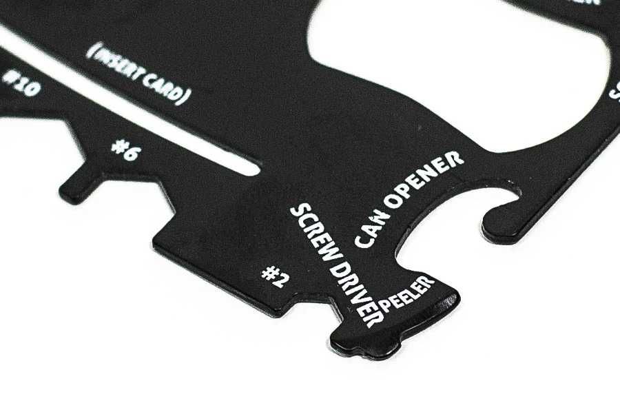 Karta survivalowa multitool MILITARY ZONE otwieracz, śrubokręty