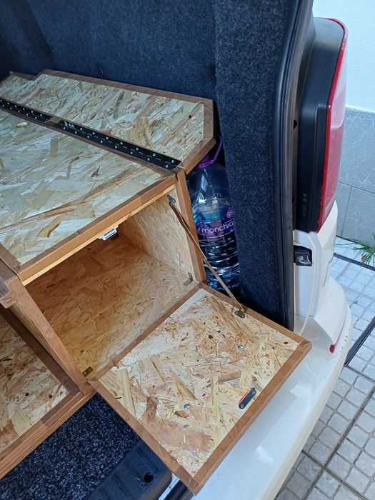 Movel camper van, arrumação camper van, módulo camper van