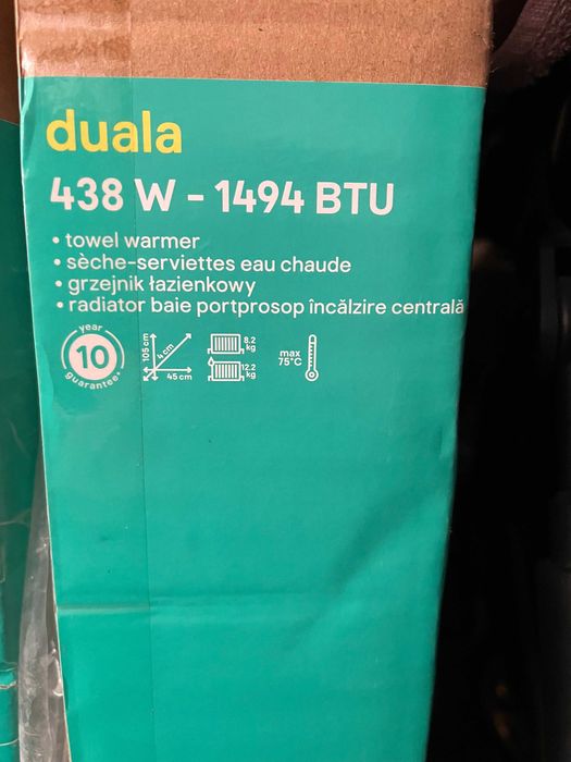 Grzejniki łazienkowe Duala 105x45 i 83x40