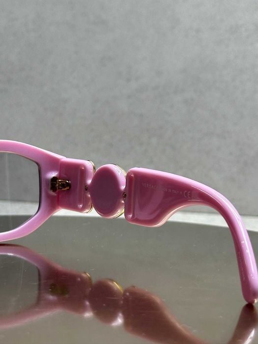 Окуляри Versace Medusa Biggie Pink Clear / Очки Версаче Оригинал с Кристалами Версаче