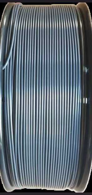 Filament PLA 1.75mm - CIEMNY SZARY - 1000g