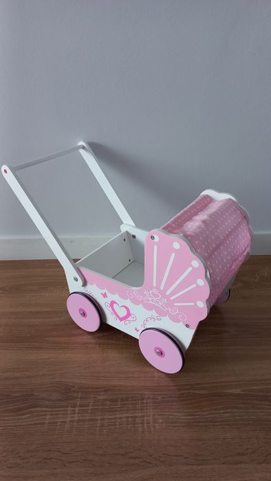 Wózek dziewczęcy z daszkiem