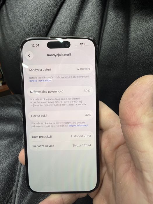 iPhone 15 PRO 256GB Czarny Black