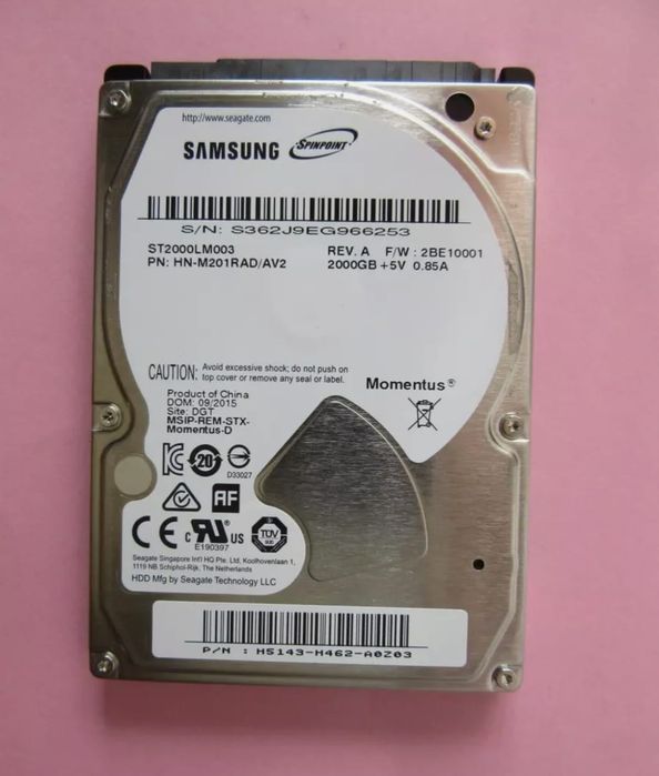 Dysk 2tb Seagate do laptopa SATA 3 2,5 cala szybki sprawny technicznie