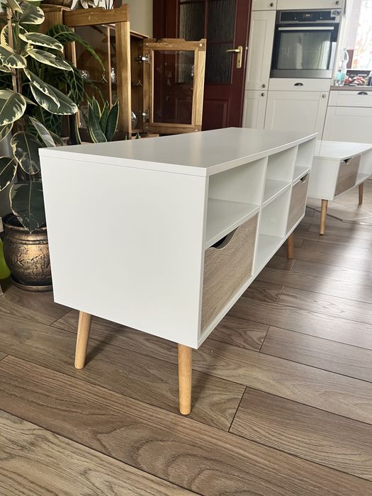 Szafka RTV biala 118cm
