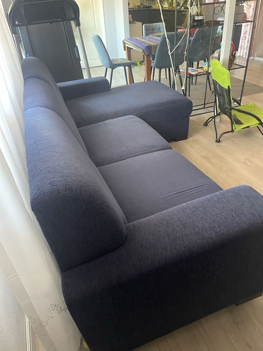 Sofá 3 lugares com chese