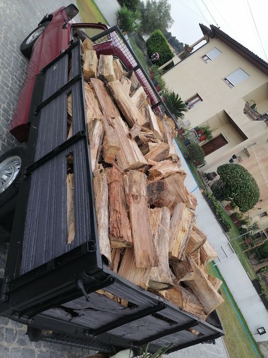 Lenha de eucalipto e carvalho