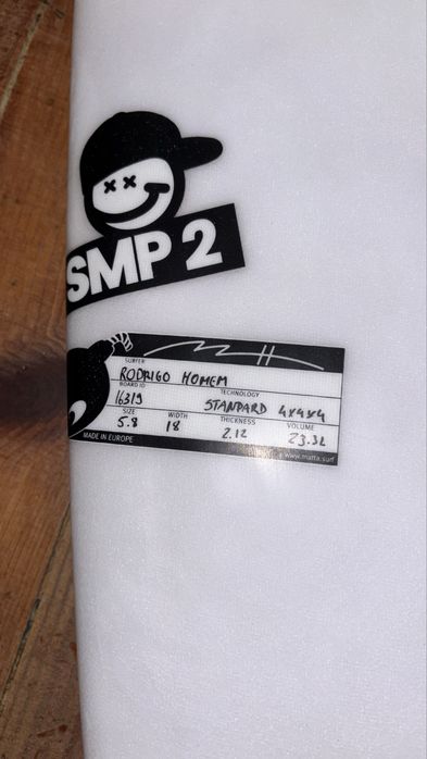 Prancha Matta, modelo: Sam Pitter, 5,8. 23,3L