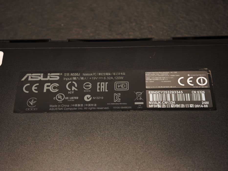 laptop Asus N550J