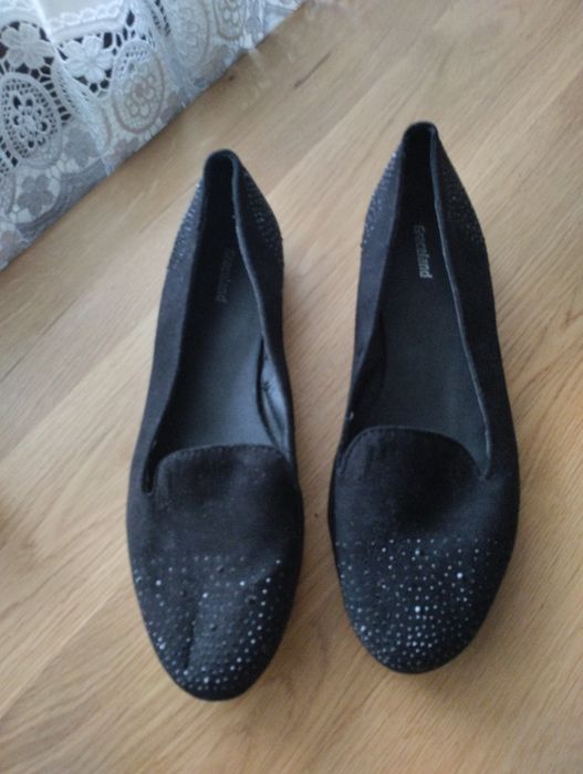 Czarne baleriny damskie