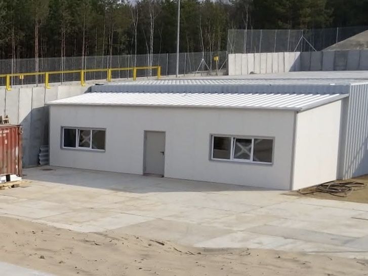 Konstrukcja skręcana 12x4 hala garaż wiata z płyt warstwowych ocynk