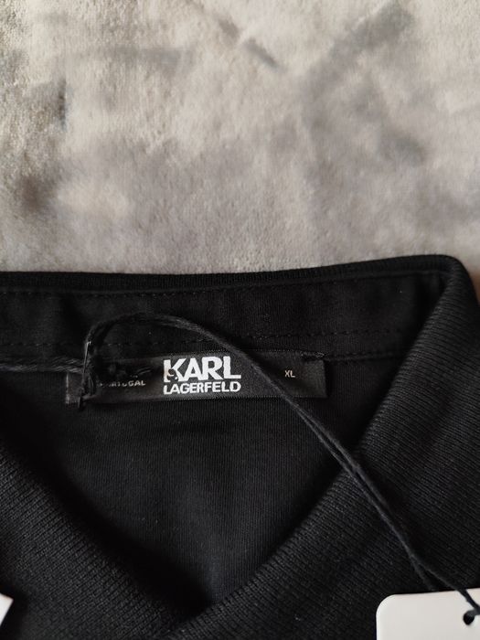 Koszulka Polo męska Karl Lagerfeld czarna nowa