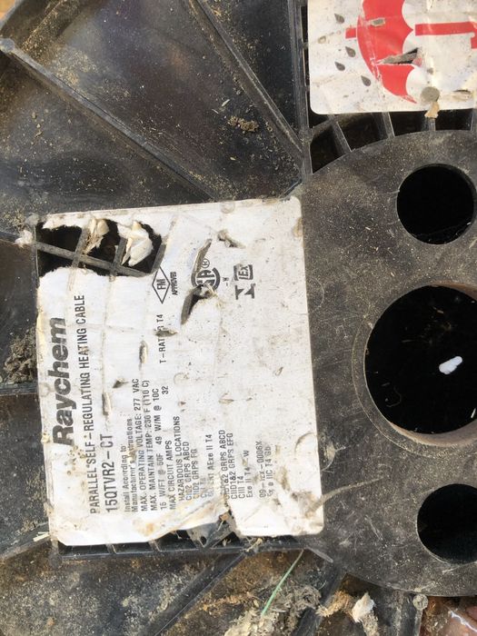 Kabel grzewczy Raychem 150TVR2-CT – przemysłowy, samoregulujący,