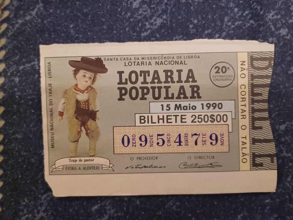 Lotaria Popular - Cautelas antigas