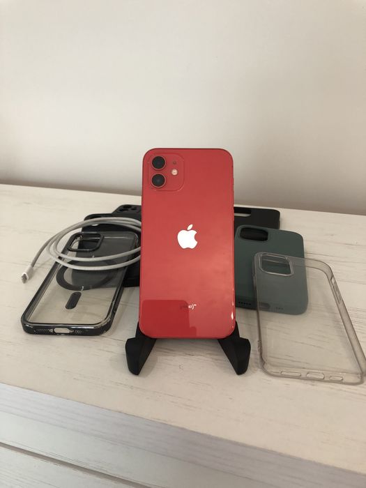 iPhone 12 128gb Red, Neverlock, 6 чохлів в подарунок
