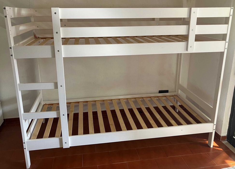 MYDAL Estrutura beliche, branco, 90x200 cm