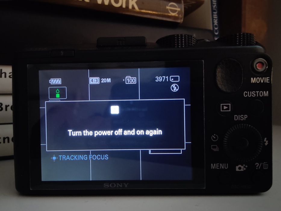 Câmara Sony HX50 avaria