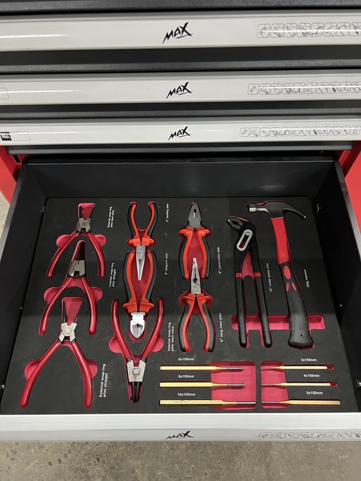 Тележка с инстументом / инструментальный шкаф MAX 243 эл. - 7 ящиков