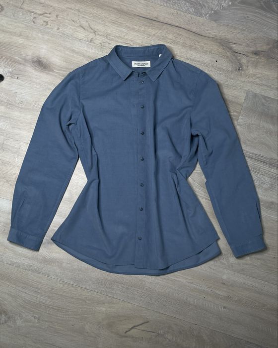 Marc O'Polo koszula damska, niebieska, bawełna,44