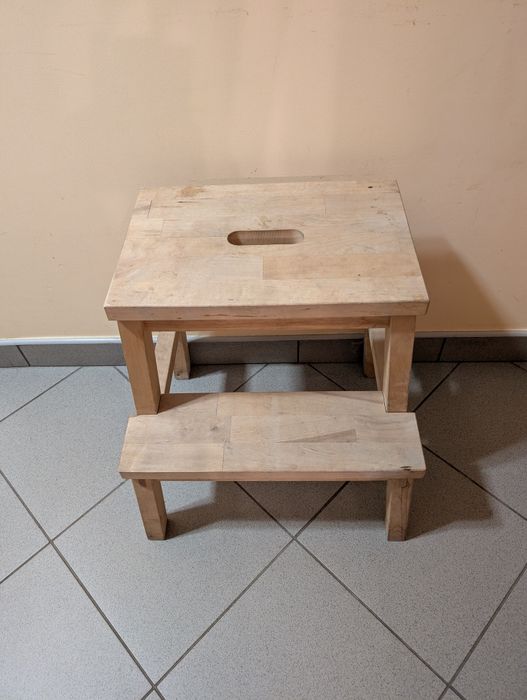 IKEA BEKVAM taboret ze schodkiem podest BUK