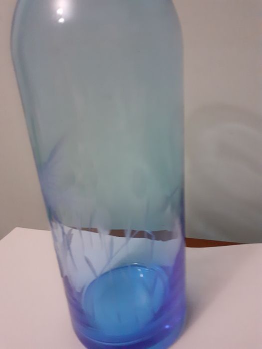 Ваза  скляна,нова.Висота  24см.