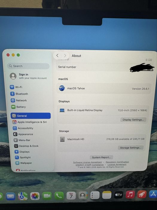 MacBook Air M2 8/256