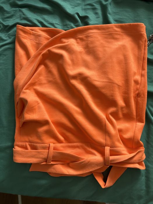 Spódniczka zamszowa pomarańcz M/L