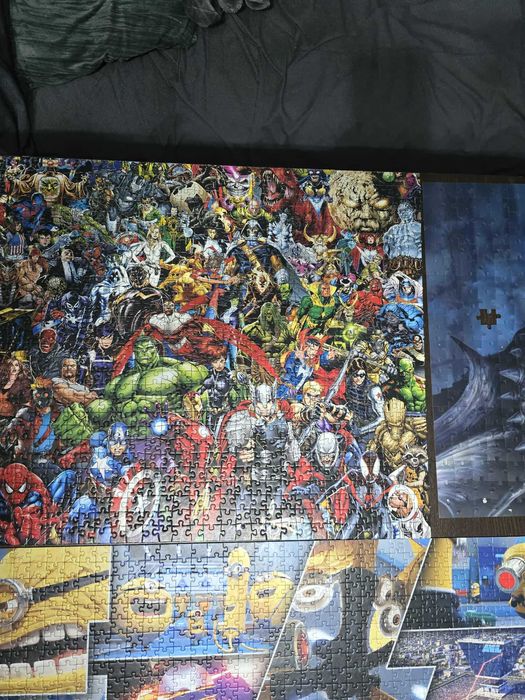 3 Puzzle: minionki, bohaterowie, 3D ze smokiem