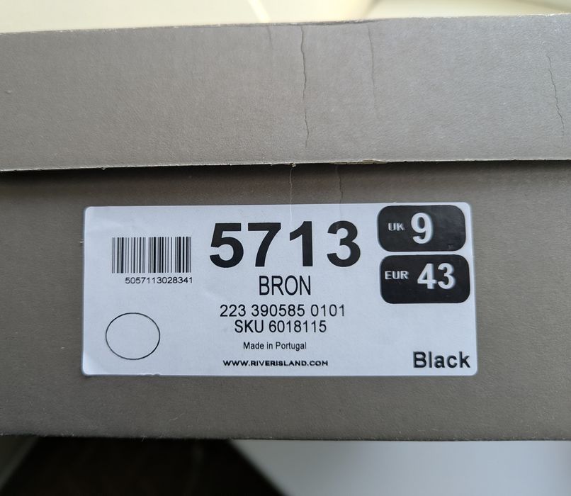 Чоловічі шкіряні челсі River Island, 42-43