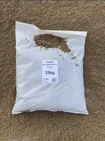 PIASEK DO PIASKOWNICY 1000kg drobnoziarnisty płukany TANI TRANSPORT