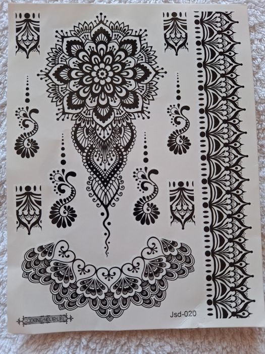 Zestaw tatuaży na dłoń (nowe)