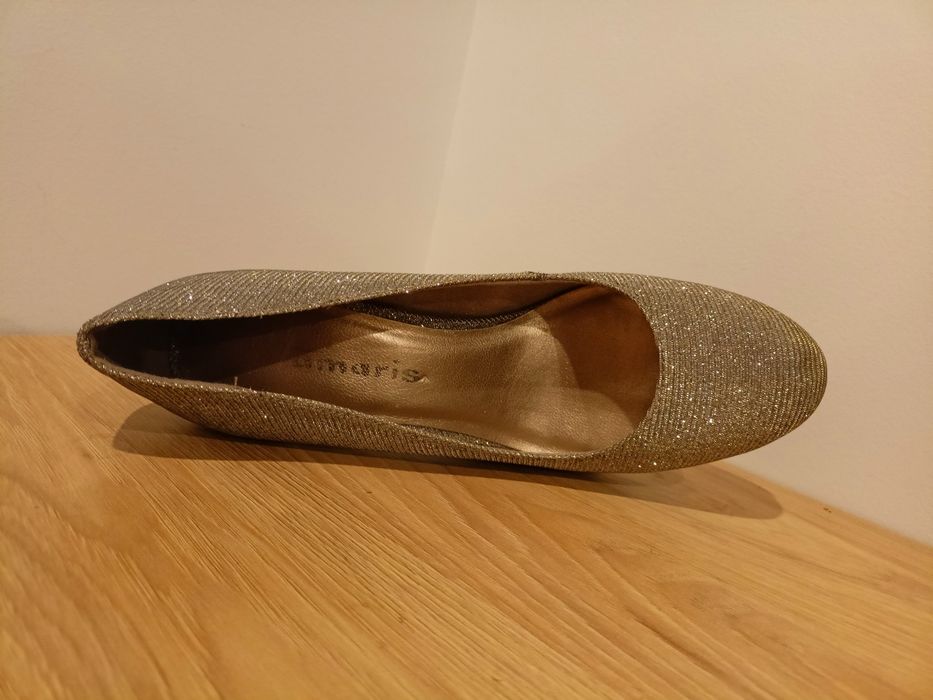 Buty wizytowe brokatowe