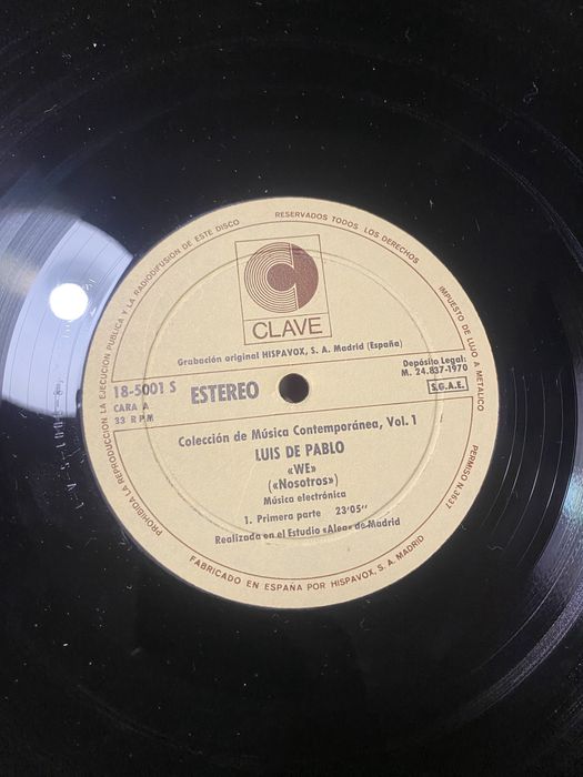 Luis De Pablo - We = Nosotros
