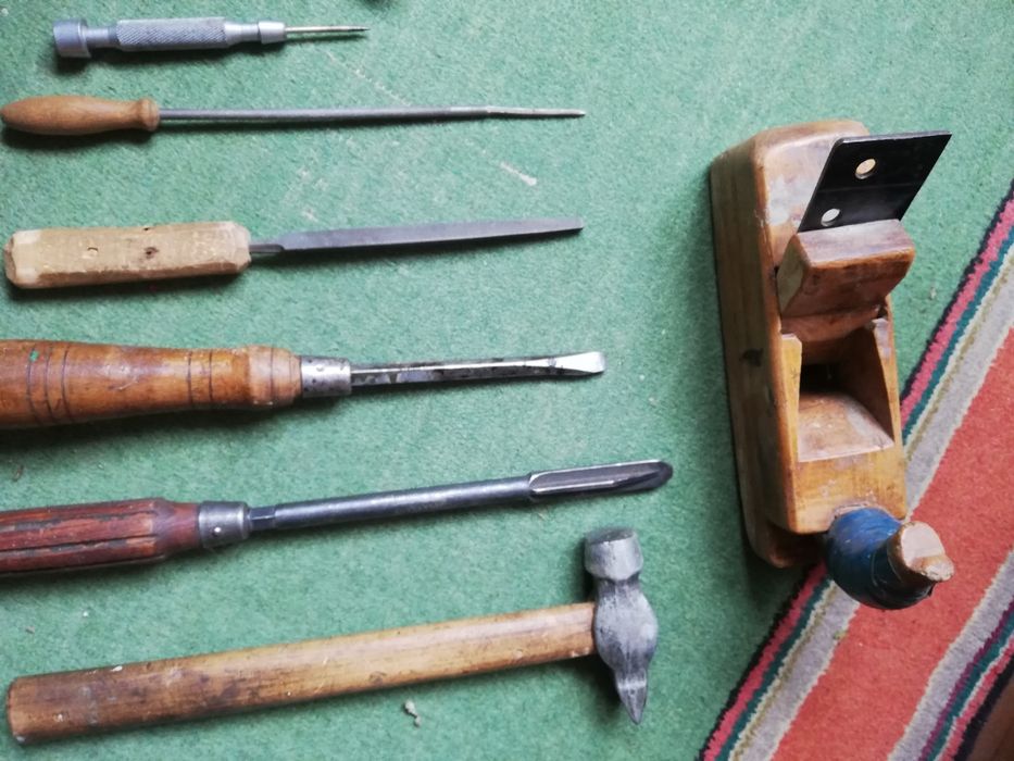 Напильники.Стамески. молоток. Рубанок. Шило