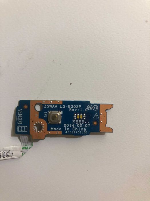 Placa Botão Power Toshiba C50-B C55-B LS-B302P com Cabo